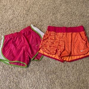 2 Pairs Nike Athletic Shorts Girl’s M